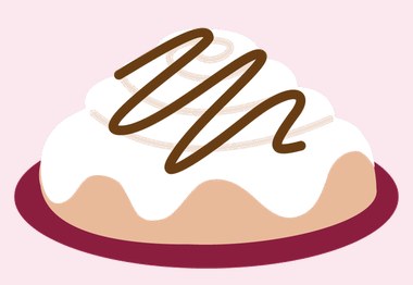 Roll con topping de Nutella